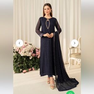 Elegant Navy Blue Women's Dress